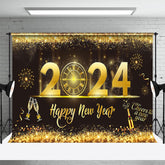 Lofaris UK Glitter Golden Sequins Countdown New Year Backdrop